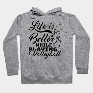 Volleyball Player Saying Volleyballer Premium Hoodie